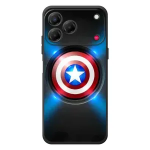 Чехол с Щитом Капитана Америки на ZTE Nubia V80 Design (Яркий Щит Капитана)