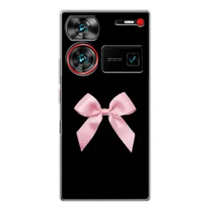 Чехол банты для ZTE Nubia Z60 Ultra (Бант на черном)