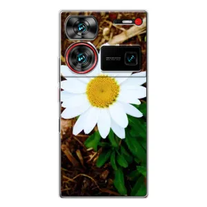 Чехол с ромашками на ZTE Nubia Z60 Ultra (Белая ромашка)