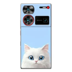 Чехол на тематику: Коты для ZTE Nubia Z60 Ultra (Белый кот)