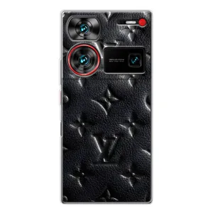 Текстурный Чехол Louis Vuitton для Нубия З60 Ультра (Черный ЛВ)