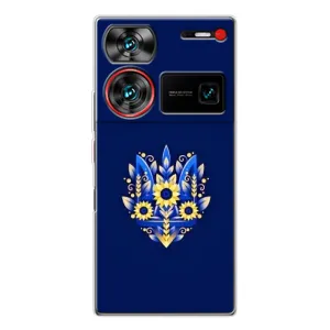 Чехол Укр Символика для ZTE Nubia Z60 Ultra (Цветущий Герб)