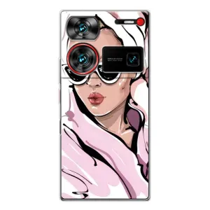 Чехол с картинкой Модные Девчонки ZTE Nubia Z60 Ultra (Девушка в халате)