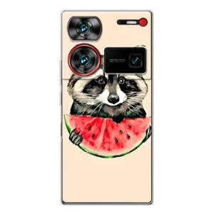 Силиконовый Чехол с Енотами на ZTE Nubia Z60 Ultra (Енот)