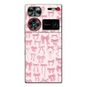 Чехол банты для ZTE Nubia Z60 Ultra (Фон бантики)