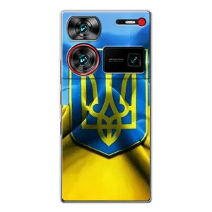 Чехол с картинкой (Патриотический ГЕРБ) на ZTE Nubia Z60 Ultra (Герб и Флаг Украины)