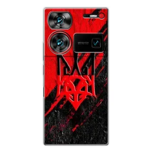 Чохли УПА (Червоно-Чорний) на ZTE Nubia Z60 Ultra (Герб в кольорах УПА)