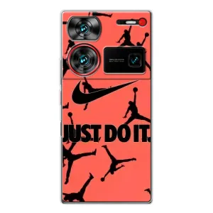 Силиконовый Чехол Nike Air Jordan на Нубия З60 Ультра (Just Do It)