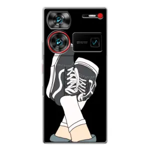 Чехол с Прикольным принтом на ZTE Nubia Z60 Ultra (Кеды)