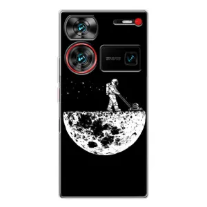 Силиконовый Чехол с принтом "Космонавты" на ZTE Nubia Z60 Ultra (Космонавт)