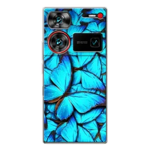 Силиконовый бампер с картинкой животных для ZTE Nubia Z60 Ultra (Крылья бабочек)
