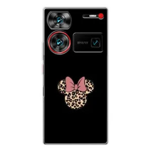 Чехол с леопардовым принтом на ZTE Nubia Z60 Ultra (Леопардовая Минни)