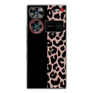 Чехол с леопардовым принтом на ZTE Nubia Z60 Ultra (Леопардовый фон)