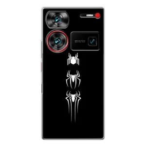 Чехол Супергерой Человека Паука на ZTE Nubia Z60 Ultra (Лого паука)