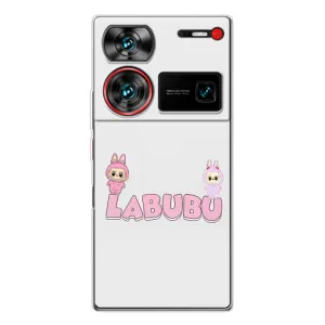 Чехол с принтом Лабубу для ZTE Nubia Z60 Ultra (Логотип Лабубу)