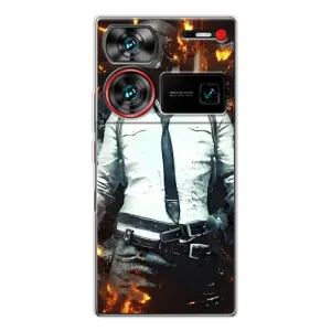 Силиконовый чехол с картинкой "Герой Pubg" на ZTE Nubia Z60 Ultra (Man Пубг)