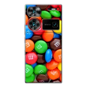 Чохол з зображенням смачної їжі для ZTE Nubia Z60 Ultra (Різнокольорові M&M'S)