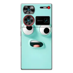 Силиконовые Чехлы (смешные стикеры) для ZTE Nubia Z60 Ultra (Забавное мятное лицо)