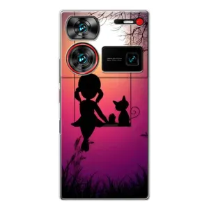 Дівчачий Чохол для ZTE Nubia Z60 Ultra (На гойдалці)