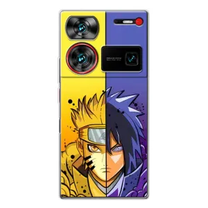 Купить Чехлы на телефон с принтом Anime для ZTE Nubia Z60 Ultra (Naruto Vs Sasuke)