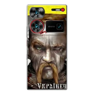 Чехол с картинкой (Патриотический КОЗАК) на ZTE Nubia Z60 Ultra (Одноглазый Козак)