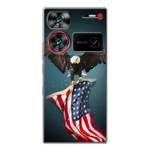 Чохол Прапор USA для ZTE Nubia Z60 Ultra (Орел і прапор)