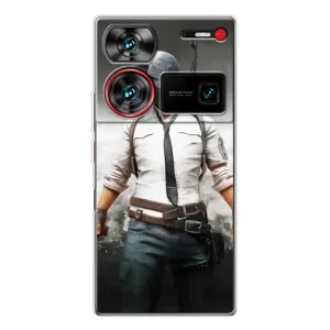 Силиконовый чехол с картинкой "Герой Pubg" на ZTE Nubia Z60 Ultra (Пабг)