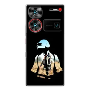 Силиконовый чехол с картинкой "Герой Pubg" на ZTE Nubia Z60 Ultra (Пубг мен)