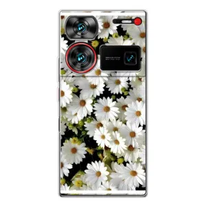 Чехол с ромашками на ZTE Nubia Z60 Ultra (Рамка в ромашках)