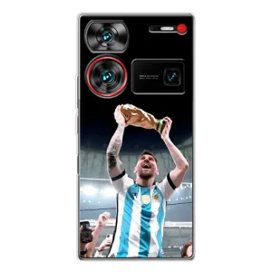 Чехлы Лео Месси Аргентина для ZTE Nubia Z60 Ultra (Счастливый Месси)