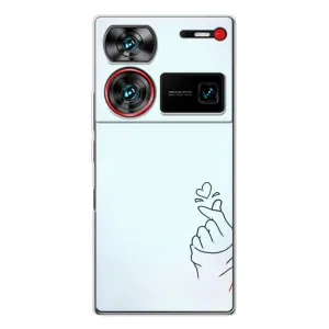Чехлы (Знак сердечка) на ZTE Nubia Z60 Ultra (Сердце на голубом)