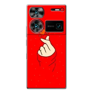 Чехлы (Знак сердечка) на ZTE Nubia Z60 Ultra (Сердце на красном)