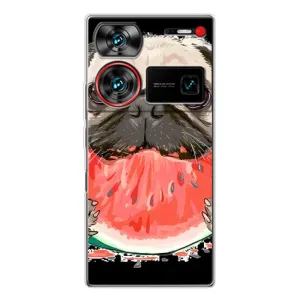 Чехол (ТПУ) Милые собачки для ZTE Nubia Z60 Ultra (Смешной Мопс)