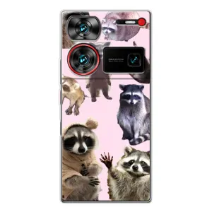 Силиконовый Чехол с Енотами на ZTE Nubia Z60 Ultra (Смешные Еноты)