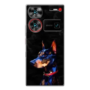 Бампер для ZTE Nubia Z60 Ultra с картинкой "Песики" (Собака Мопс)