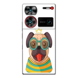 Бампер для ZTE Nubia Z60 Ultra с картинкой "Песики" (Собака Король)