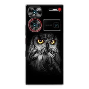 Чехлы с принтом СОВЫ для ZTE Nubia Z60 Ultra (Сова на чёрном)