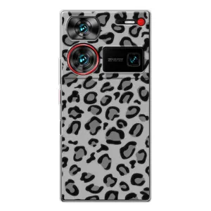 Чехол с леопардовым принтом на ZTE Nubia Z60 Ultra (Темный леопрад)