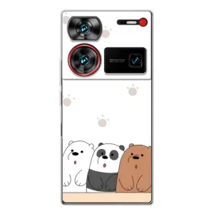 Чехлы с изображением разных животных для ZTE Nubia Z60 Ultra (Удивленные медвеженки)