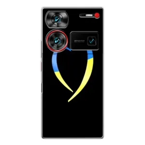 Силиконовый Чехол на ZTE Nubia Z60 Ultra (Я-Украина) (Украинское сердце)