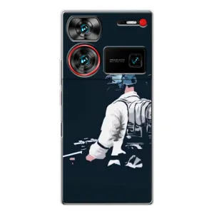 Силиконовый чехол с картинкой "Герой Pubg" на ZTE Nubia Z60 Ultra (В экиперовке)