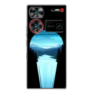 Летний Чехол на ZTE Nubia Z60 Ultra (Синий Водопад)