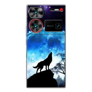 Чехол с Волком на ZTE Nubia Z60 Ultra (Воет на луну)