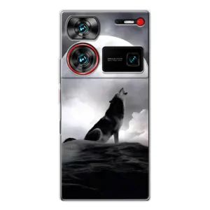 Чехол с Волком на ZTE Nubia Z60 Ultra (Волк и луна)