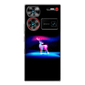 Силиконовый бампер с картинкой животных для ZTE Nubia Z60 Ultra (Яркий олень)