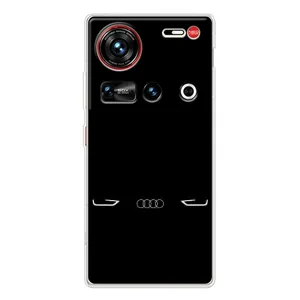 Силиконовый бампер с картинкой машины на ZTE Nubia Z70 Ultra (Силует Audi)