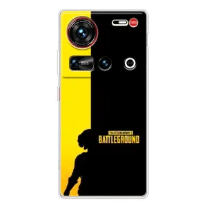 Чехол (TPU) с картинкой "Лого Пабг" на ЗТЕ Нюбия Z70 ультра (Battlegrounds)