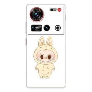Чохол з принтом Лабубу для ZTE Nubia Z70 Ultra (Бежевий Лабубу)