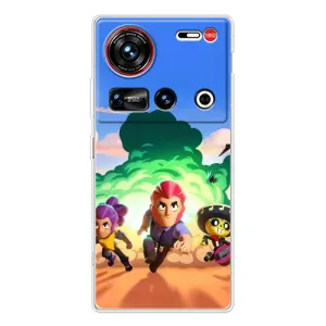 Силиконовый Чехол на ZTE Nubia Z70 Ultra с картинкой Brawl Stars (Бравел Старс)