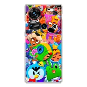 Силиконовый Чехол на ZTE Nubia Z70 Ultra с картинкой Brawl Stars (Brawl-Stars)